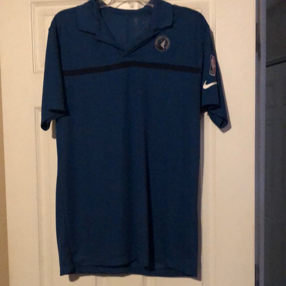 Nike Dri-Fit Minnesota Timberwolves NBA Coaches Polo Shirt Medium Tall